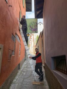 Silvia Mende: Freiluftgalerie «strada dell’arte» in Cannero Riviera (2022)