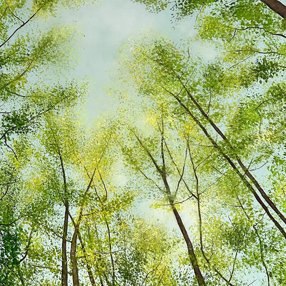 2026, 100×100 cm, Acryl (© Silvia Mende)